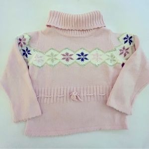 Gymboree Winter Princess Pink Snowflake Sweater